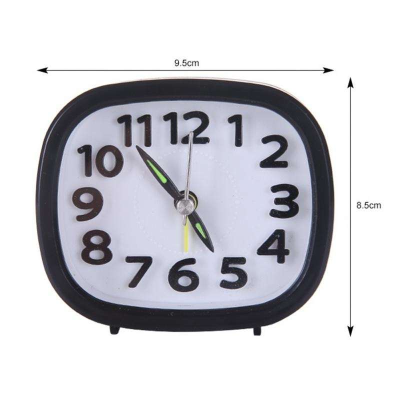 Creative Minimalist Mute Alarm Clock(Round Black)