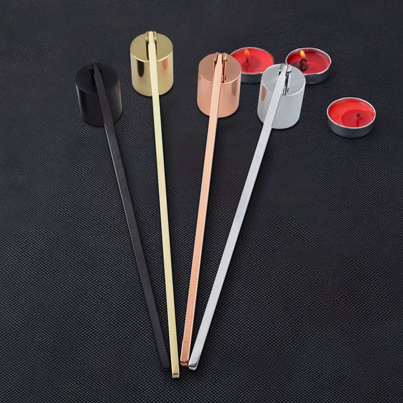 Candle Extinguisher Cover Candle Candle Hood Candle Candle Scent Candle Tool, Color:Rose gold