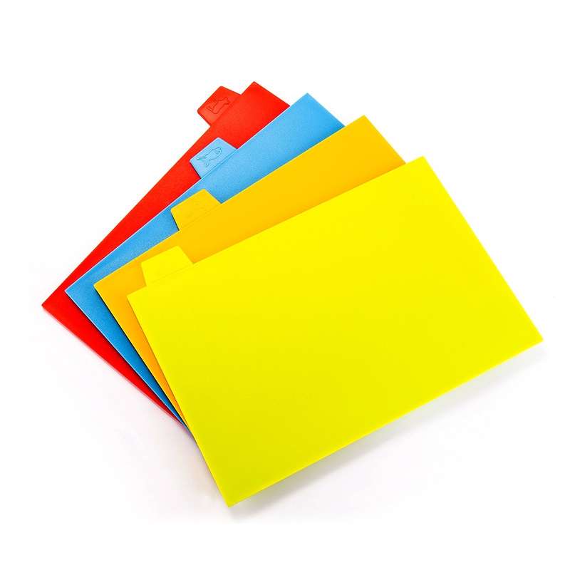 4 in 1 Classified Cutting Board Multifunctional Household Plastic Fruit Cutting Board Set, Style:Squ