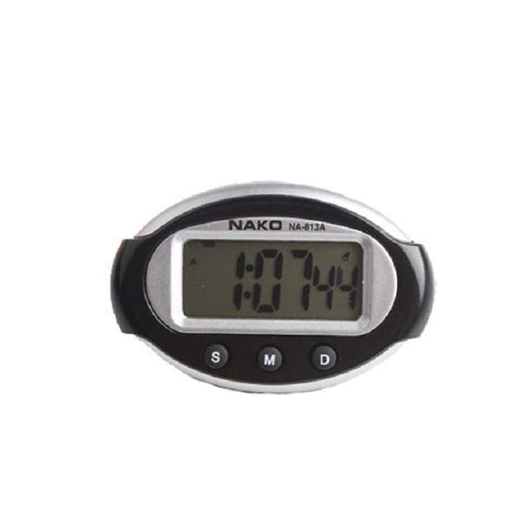 2 PCS Portable Car Electronic Clock Test Sports Clock Small Alarm Clock Stopwatch(Rectangle)