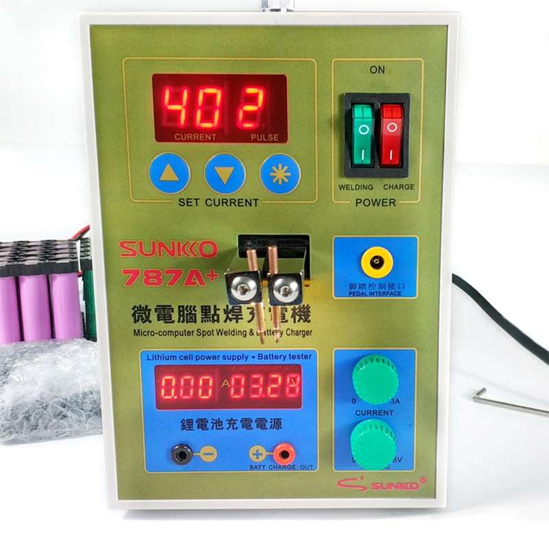 SUKKO LED Pulse Battery Spot Welder + Spot Welding Machine Micro-computer Micro Welding with LED Lig