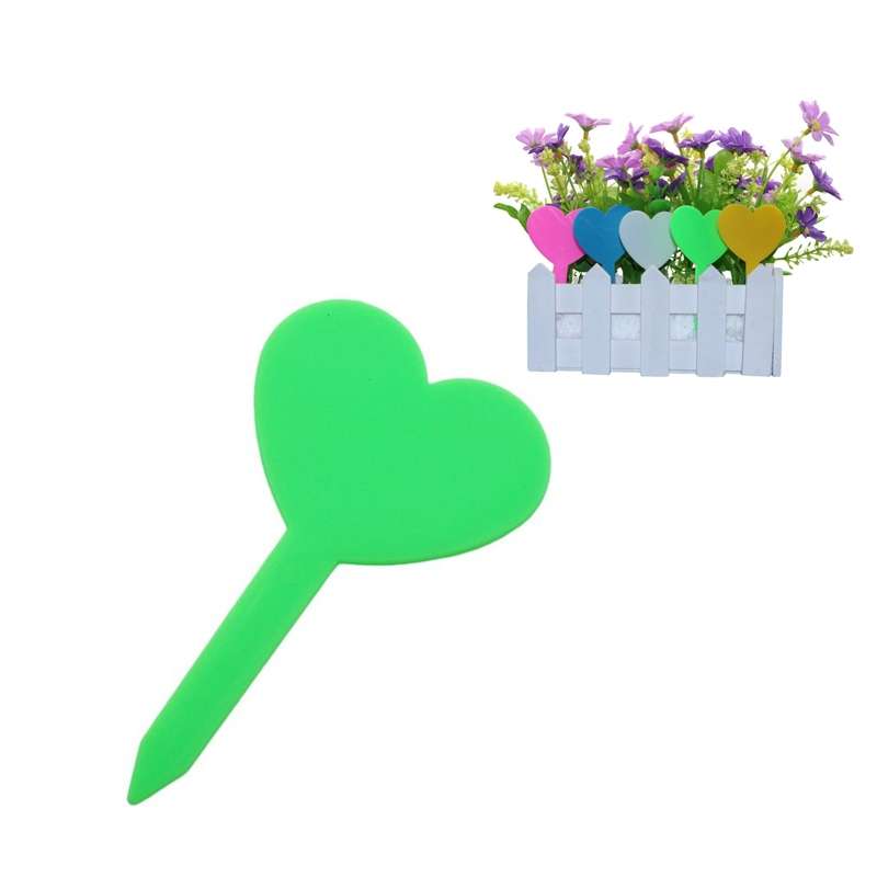 100 PCS Gardening Plant Pot Decoration Love Label Garden Seedling Potted Flower Plant Mark(White)