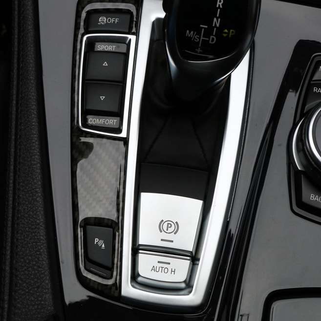SRXTZM Parking Brake Switch P Button Cover ABS Chrome for BMW F10 F07 F01 X3 F25 X4 F26 F11 F06 X5 F