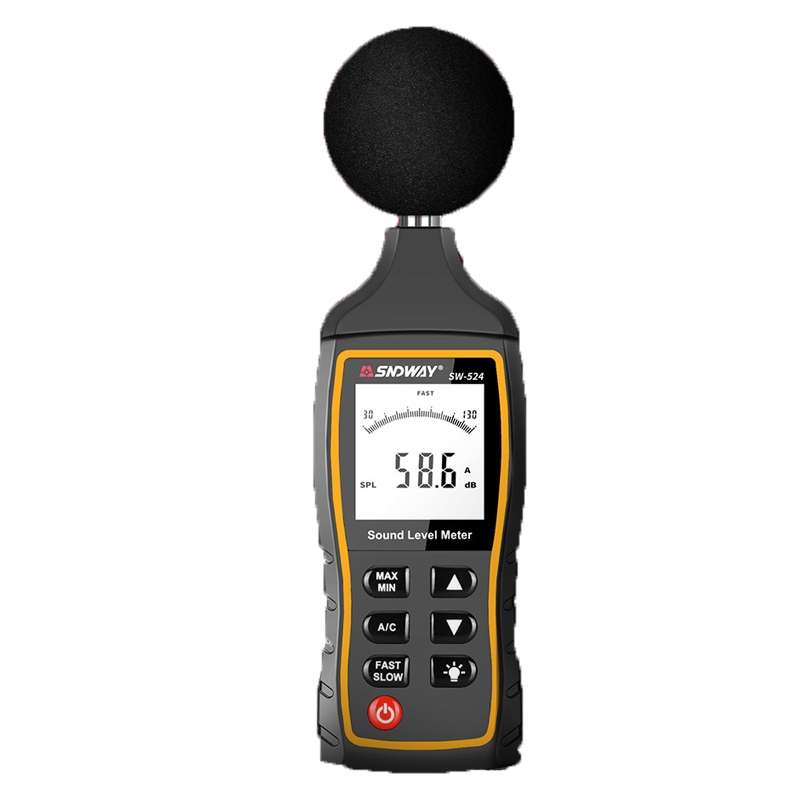 SNDWAY Handheld High Precision Noise Decibel Meter, Model:SW524(Storage+USB Communication)