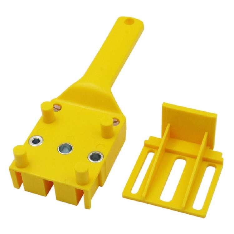 Straight Hole Punching Positioner Woodworking Tools(Yellow)