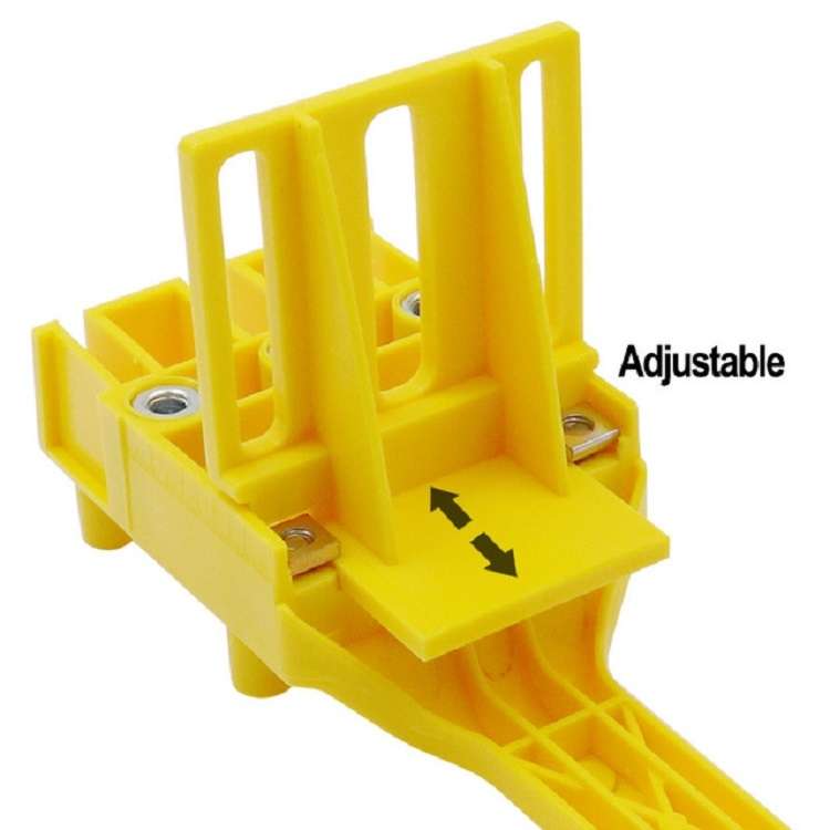 Straight Hole Punching Positioner Woodworking Tools(Yellow)