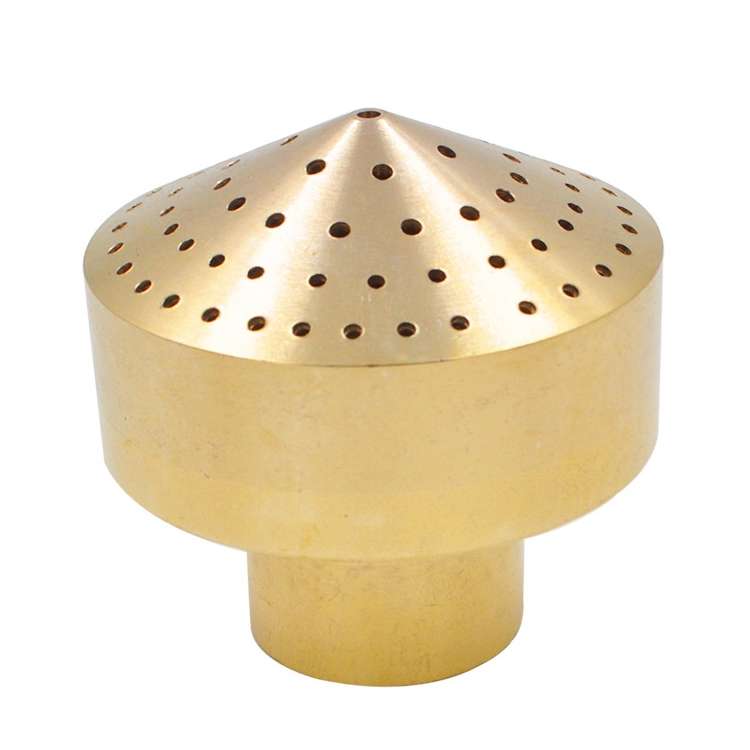 All-copper Fireworks Layer Water Nozzle Landscaping Fountain Head, Size:6 Points(Brass)