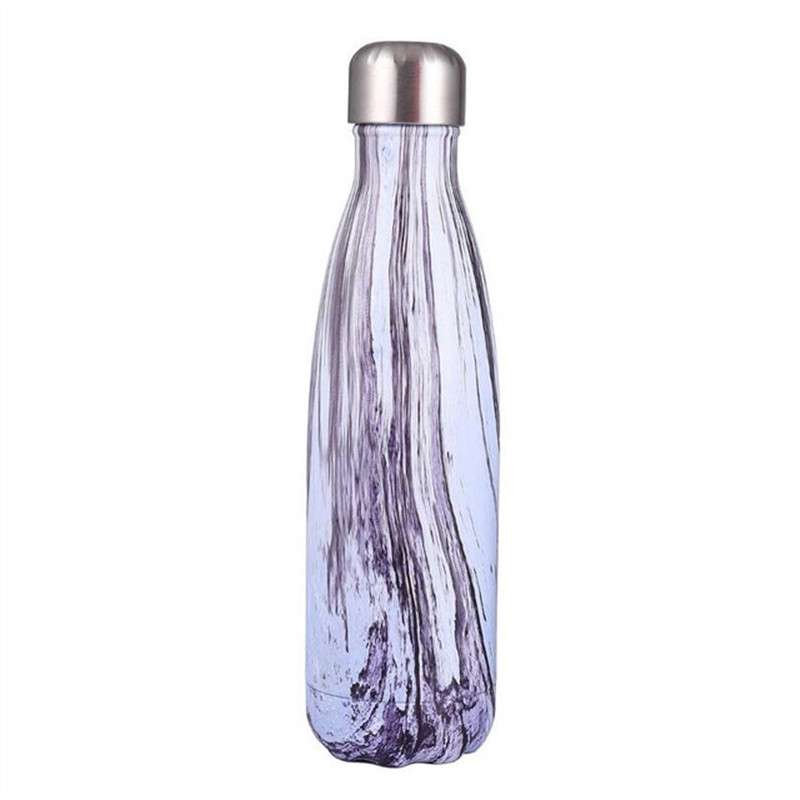 Thermal Cup Vacuum Flask Heat Water Bottle Portable Stainless Steel Sports Kettle(White)