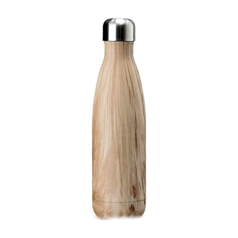 Thermal Cup Vacuum Flask Heat Water Bottle Portable Stainless Steel Sports Kettle(White)