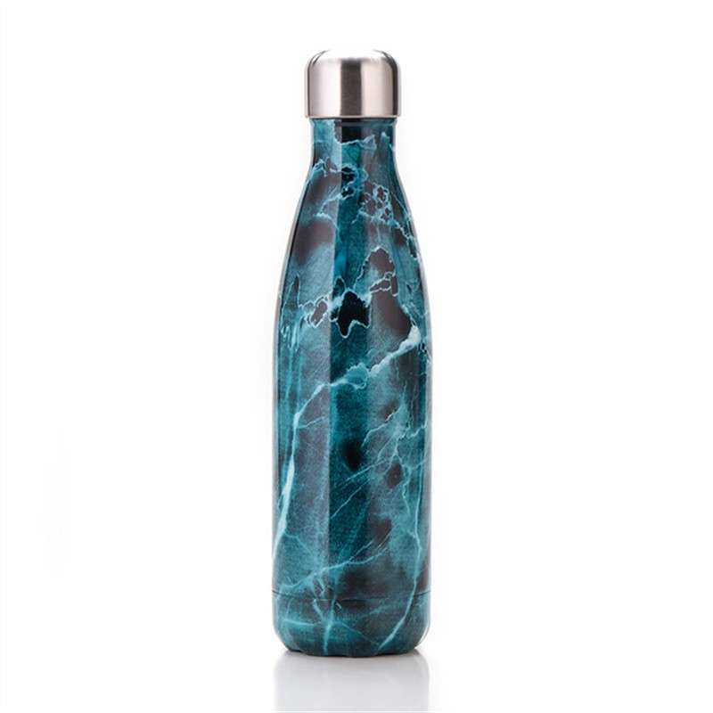 Thermal Cup Vacuum Flask Heat Water Bottle Portable Stainless Steel Sports Kettle(White)