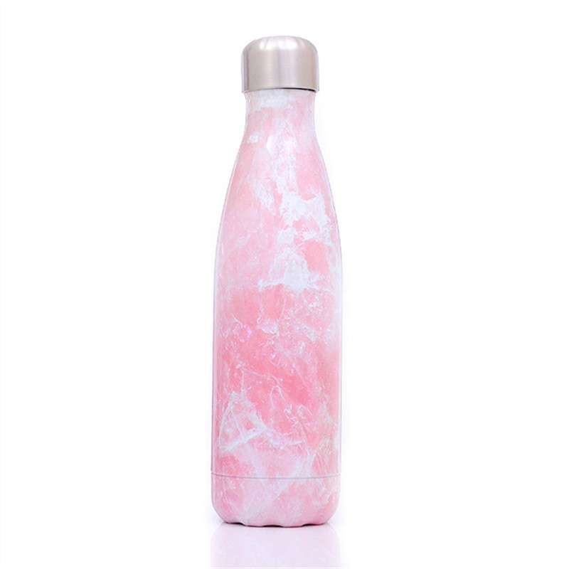 Thermal Cup Vacuum Flask Heat Water Bottle Portable Stainless Steel Sports Kettle(White)