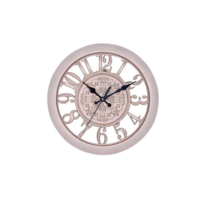 Home Round Retro Living Room Quartz Wall Clock(Antique Copper)