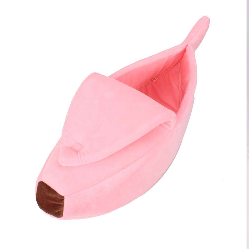 Creative Kennel Banana Shape Cat Litter Winter Warm Pet Nest, Size:S(Yellow)