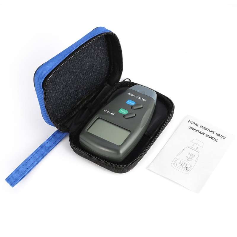MD-4G 4 Pins Wood Moisture Meter Digital LCD Soil Grain Moisture Meters