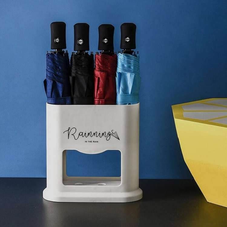 Creative Drain Umbrella Rack Umbrella Four-hole Storage Rack at Home Entrance(Color Random Delivery)