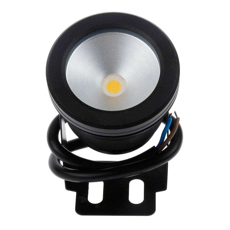 10W Swimming Pool Underwater Fountain Spotlight Timed Fish Tank Underwater Spotlight DC 12V(White Li