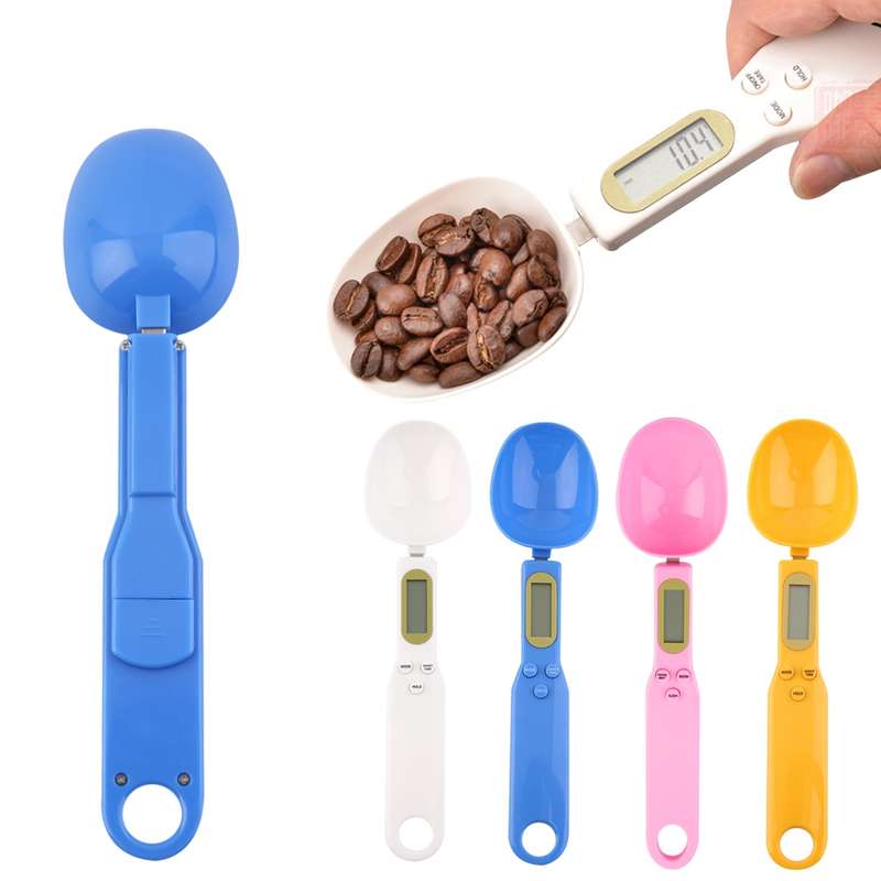Digital LCD Kitchen Food Weight Measurement Professional Electronic Scale Spoon Scale(White)
