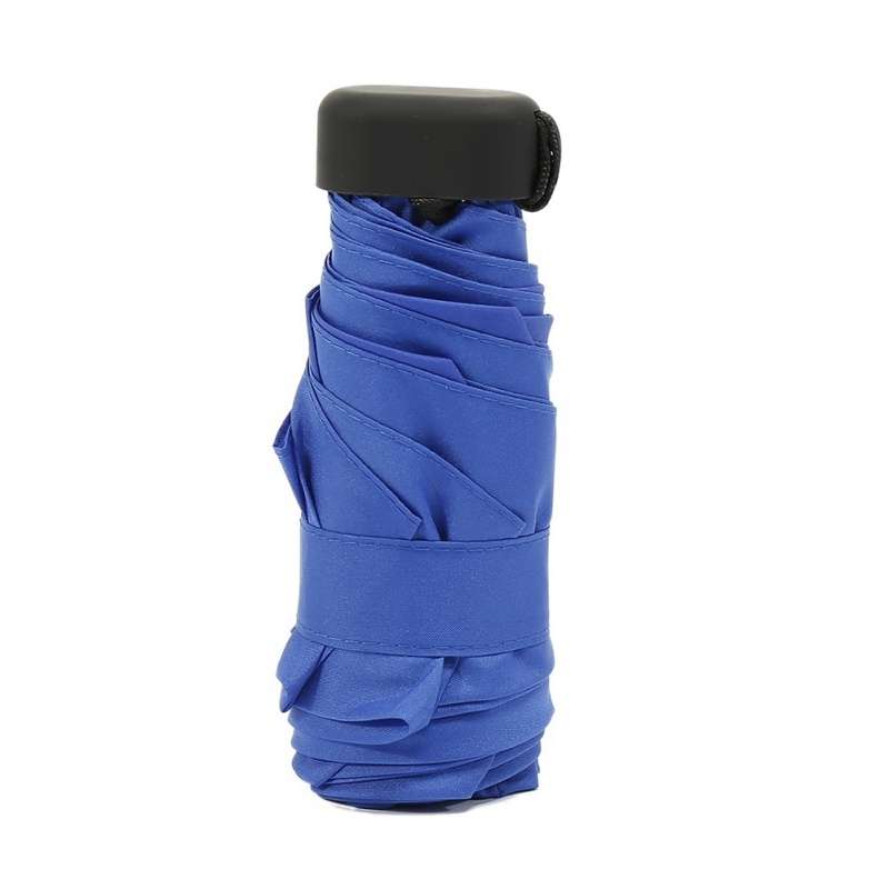 Mini Capsule Pocket Umbrella Windproof Foldable Travel Compact Umbrella(Black)