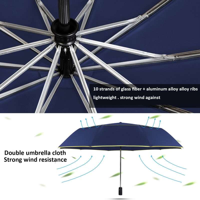 Mini Capsule Pocket Umbrella Windproof Foldable Travel Compact Umbrella(Black)