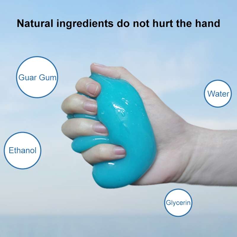 Car Clean Glue Gel Sticker(Transparent)