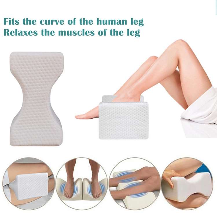 Orthopedic Memory Foam Knee Wedge Pillow for Sleeping Sciatica Back Hip Joint Pain Relief Contour Th
