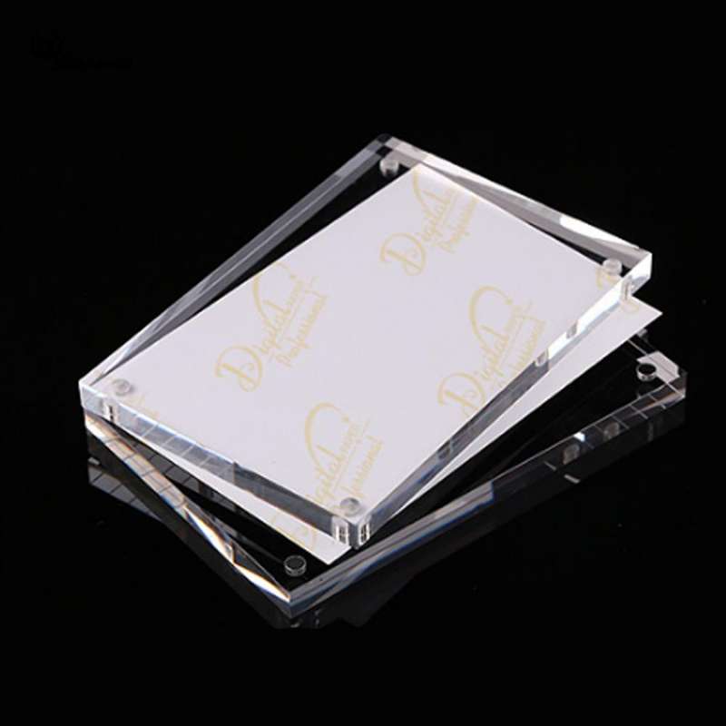 Magnetic Acrylic Transparent Rectangle Photo Frame Creative Birthday Photo Frame, Size:60x90mm