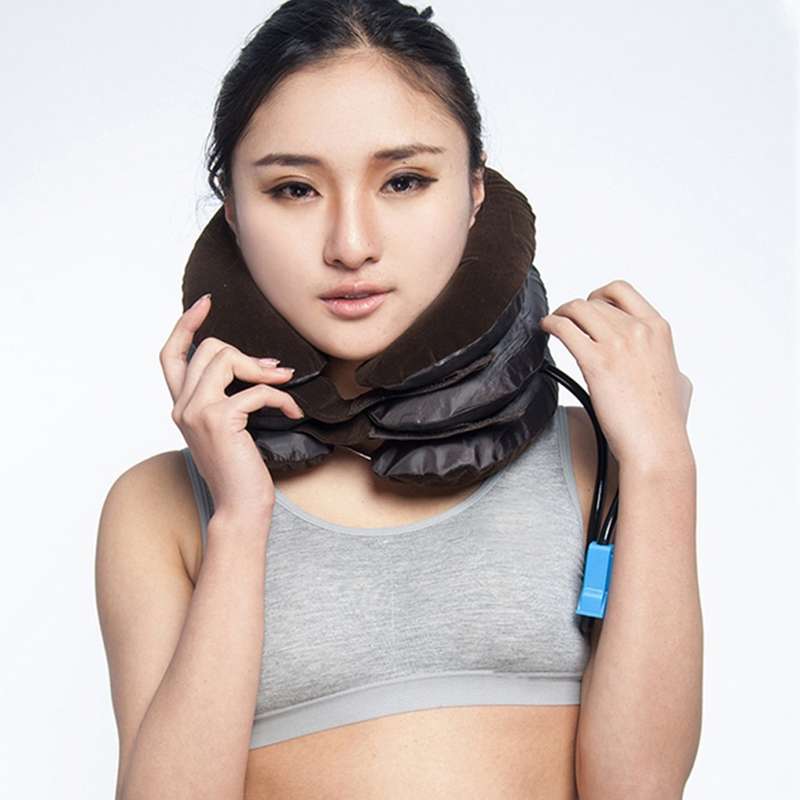 Inflatable Air Cervical Neck Traction Device Soft Head Back Shoulder Neck Ache Massager Headache Pai