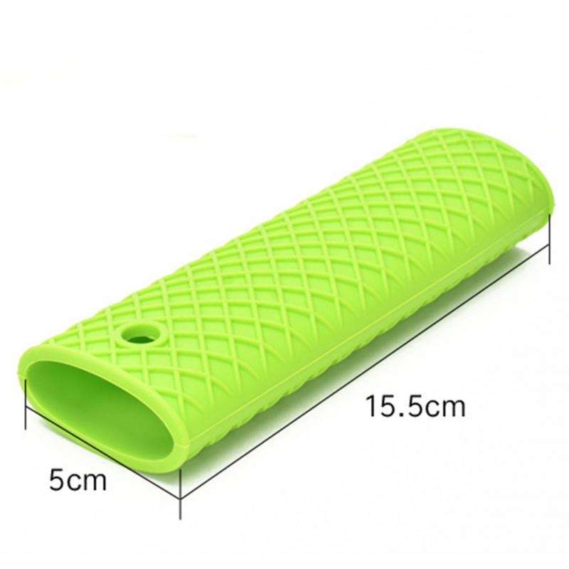 2 PCS Durable Thick Silicone Pot Handle Multicolor Thermal Insulation Sleeve Anti Skid Non Slip Soft