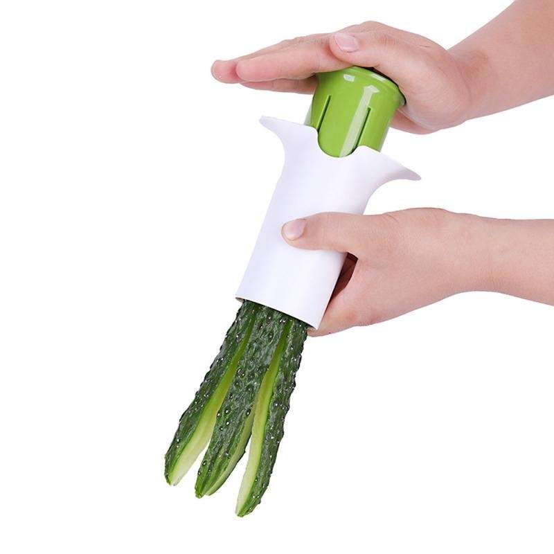 Vegetable Cucumber Divider Carrot Slicer Splitter Gadget Cutting Tool