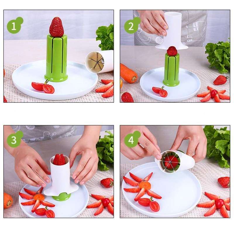 Vegetable Cucumber Divider Carrot Slicer Splitter Gadget Cutting Tool