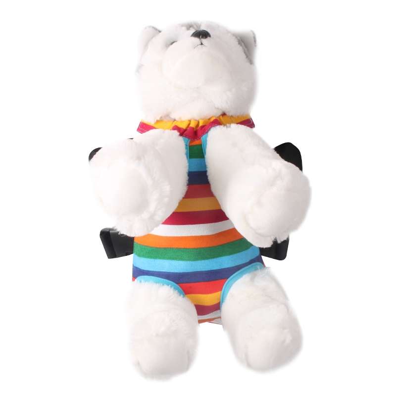 Traveling Portable Pet Chest Backpack Pet Carrier Bag, Size:M(Rainbow striped)