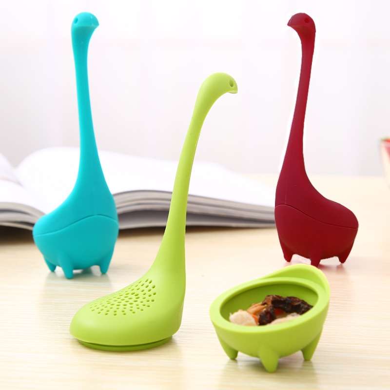 Food Grade PP Cooking Dinosaur Infuser Loch Ness Monster Shape Heat Resistance Total Tea Strainers T