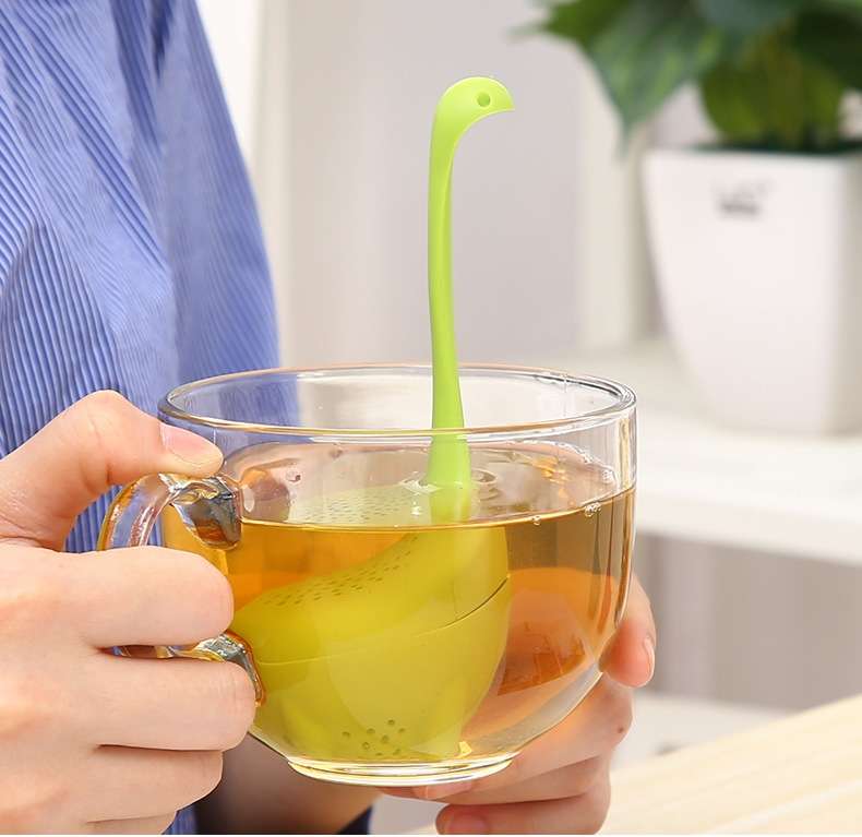 Food Grade PP Cooking Dinosaur Infuser Loch Ness Monster Shape Heat Resistance Total Tea Strainers T