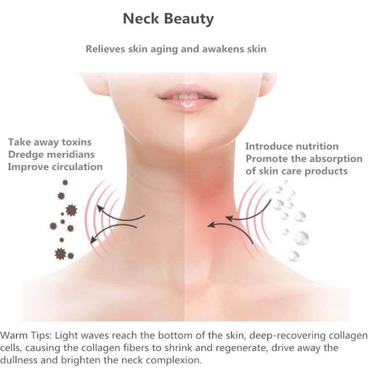 Electric Dolphin Neck Massager Wrinkle Removal Handheld Vibration Neck Face Massage Beauty Instrumen
