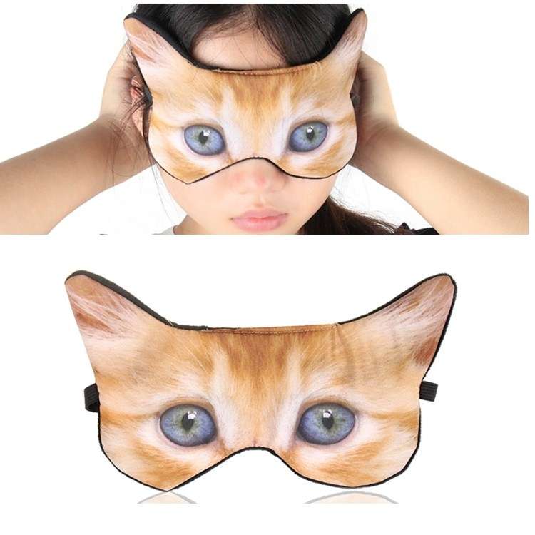 3D Eye Mask Shading Sleeping Cartoon Animal Printed Eye Mask(Tiger)