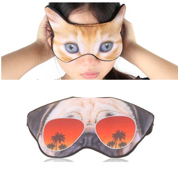 3D Eye Mask Shading Sleeping Cartoon Animal Printed Eye Mask(Tiger)