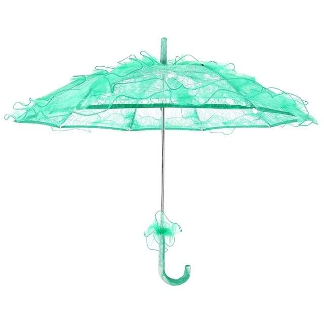 Wedding Parties Bridal Lace Cotton Umbrella Dancing Photography Prop Umbrella(Purple)