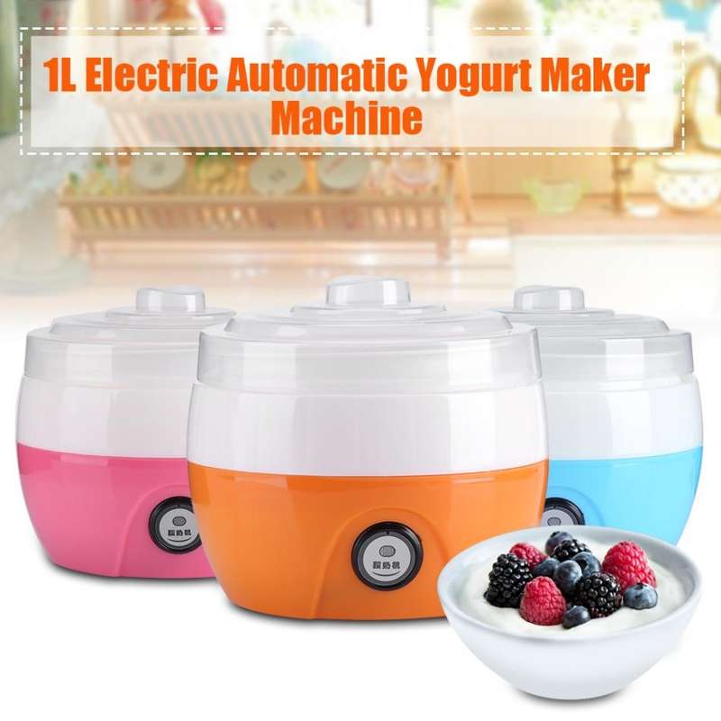 Electric Automatic Yogurt Maker Machine Yoghurt DIY Tool Kithchen Plastic Container 220V Capacity: 1