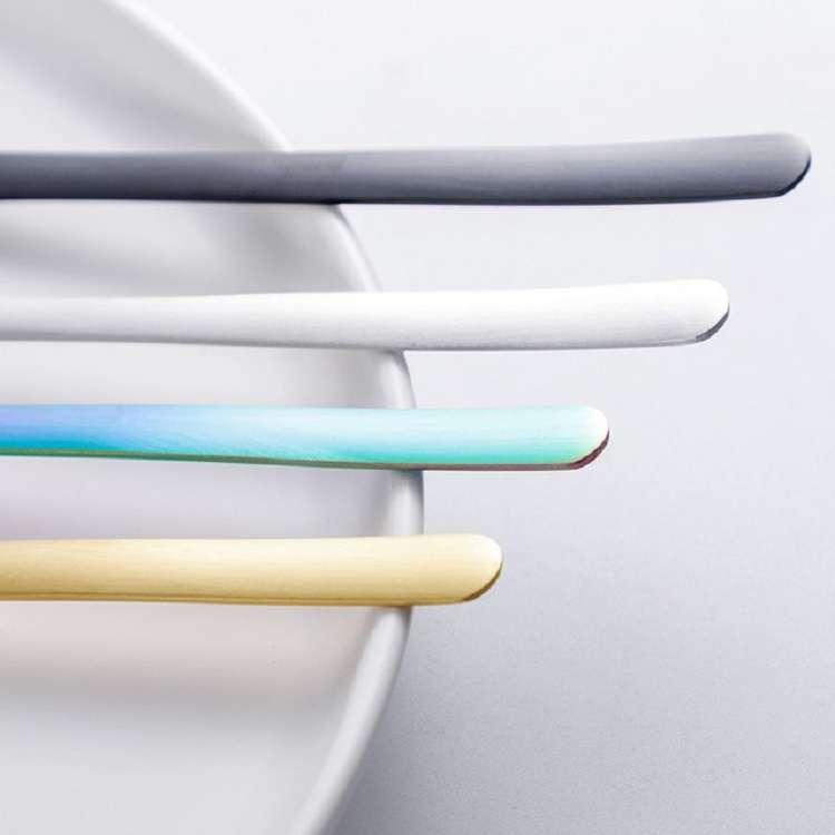 Stainless Steel Creative Cat Claw Coffee Spoon Dessert Cake Spoon, Style:Cat Claw Spoon, Color:Color