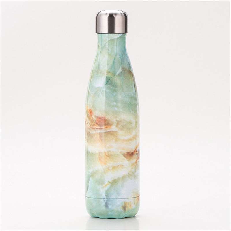 Thermal Cup Vacuum Flask Heat Water Bottle Portable Stainless Steel Sports Kettle, Capacity:500ml(Si