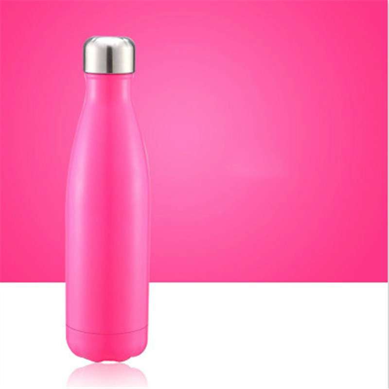Thermal Cup Vacuum Flask Heat Water Bottle Portable Stainless Steel Sports Kettle, Capacity:500ml(Si