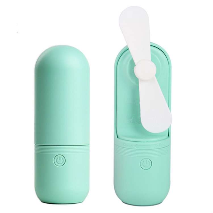 USB Charging Handheld Mini Folding Fan Desktop Fan(Pink)