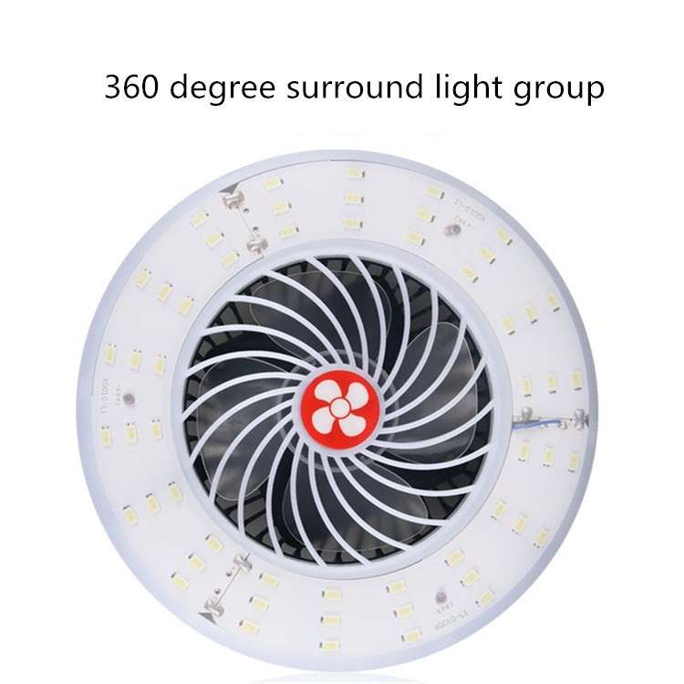 USB Rechargeable Fan Lamp Live Broadcast Multi-function Tent Camping Lamp, Style:Fan Light
