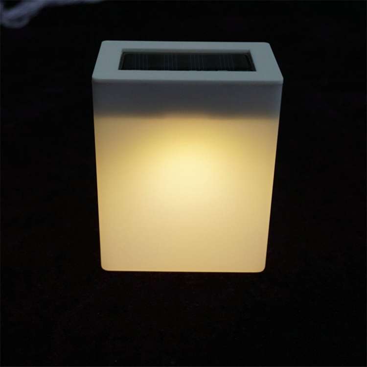 Solar Energy Saving Lamp Outdoor Garden Fence Wall Light(Warm Light)