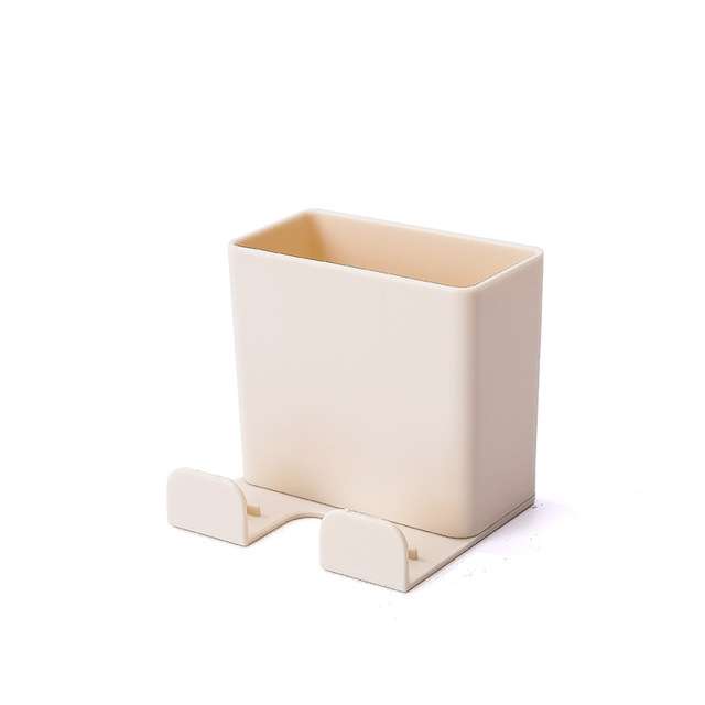 Wall Mounted Organizer Storage Box Remote Control Air Conditioner Storage Case Mobile Phone Plug Hol