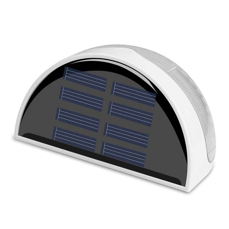 Semi-circular IP55 Waterproof Solar Light Control Fence Light Garden Lamp(White Light)