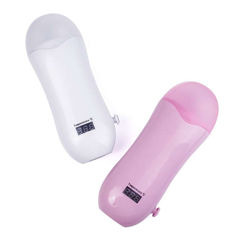 Portable Manual Thermostat Wax Machine Hair Removal Wax Bean Heater, EU Plug(White)