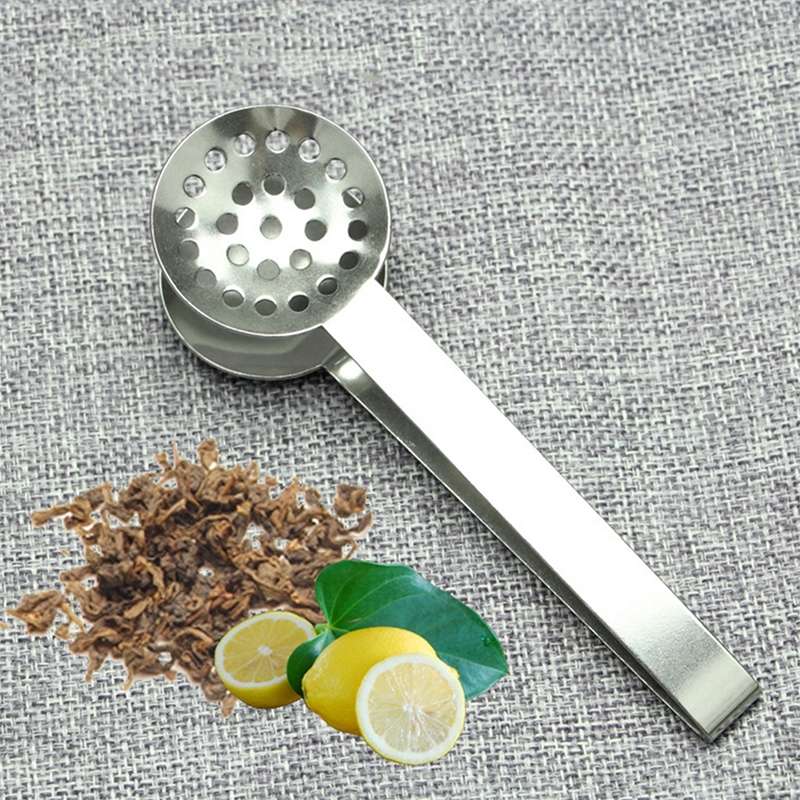 Reusable Herb Drinking Stainless Steel Filter Tea Strainer(Silver)