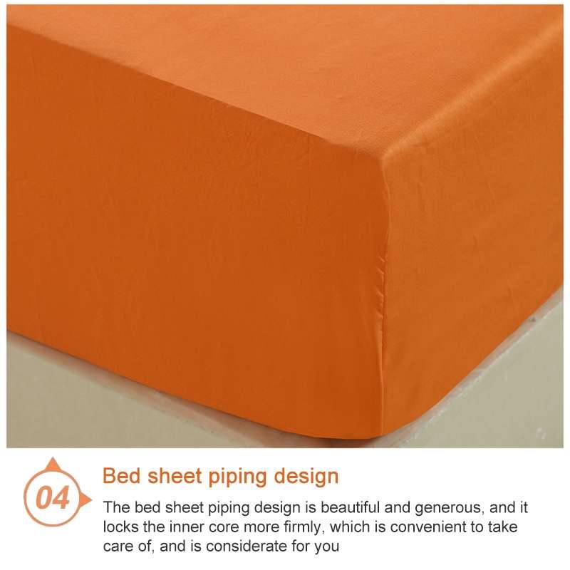 Plain Mattress Protector Bed Mat Mattress Cover Fitted Sheet, Size:150X200cm(Magenta)