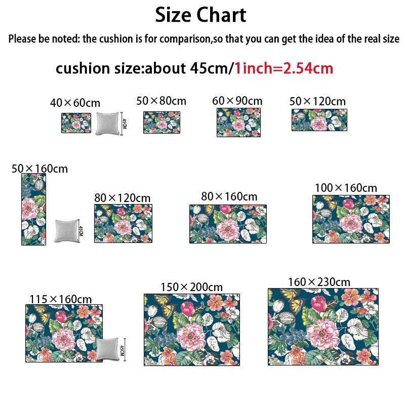 Modern Geometric Kitchen Anti-skid Mat Rugs Carpets, Size:40x60cm+40x120cm